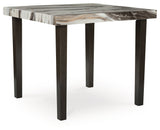 Jeshina Dark Brown/Beige/Mocha Counter Height Dining Table and 4 Barstools (Online Special Price) - Ornate Home