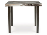Jeshina Dark Brown/Beige Square Counter Table (Online Special Price) - Ornate Home