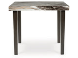 Jeshina Dark Brown/Beige Square Counter Table - Ornate Home