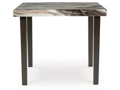 Jeshina Dark Brown/Beige Square Counter Table - Ornate Home