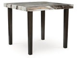 Jeshina Dark Brown/Beige Square Counter Table - Ornate Home