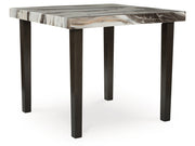 Jeshina Dark Brown/Beige Square Counter Table - Ornate Home