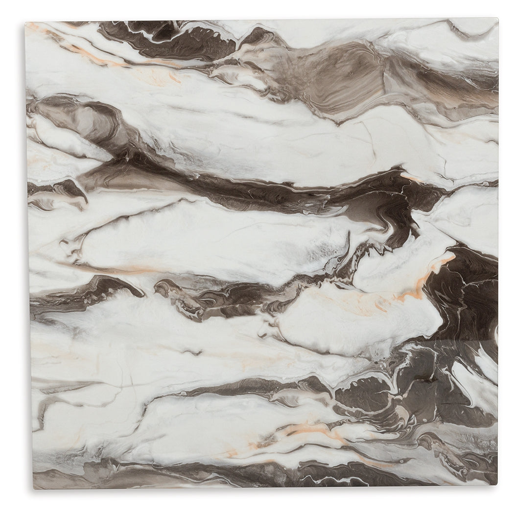 Jeshina Dark Brown/Beige Square Counter Table - Ornate Home