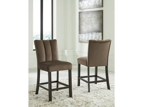 Jeshina Mocha Counter Height Barstool (Set of 2) - Ornate Home