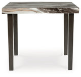 Jeshina Mocha/Dark Brown/Beige Counter Height Dining Table and 2 Barstools (Online Special Price) - Ornate Home