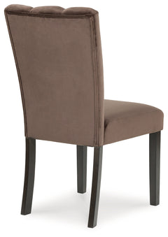 Jeshina Mocha/Dark Brown/Beige Dining Table and 4 Chairs - Ornate Home