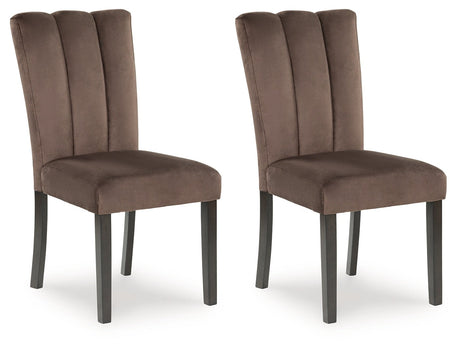 Jeshina Mocha Dining Chair (Set of 2) - Ornate Home