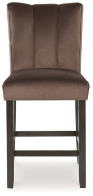 Jeshina Mocha Upholstered Barstool (Set of 2) (Online Special Price) - Ornate Home