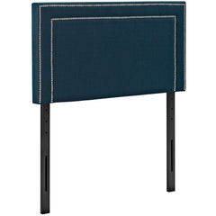 Jessamine Azure Upholstered Fabric Twin Headboard - Ornate Home