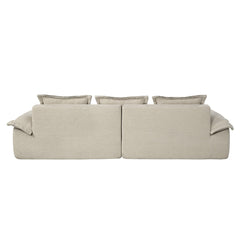 Jesse Beige Oversized Sofa W/6 Pillows - Ornate Home