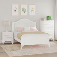 Jesse White 3-Piece Full Panel Bedroom Set - Ornate Home