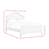 Jesse White 3-Piece Full Panel Bedroom Set - Ornate Home