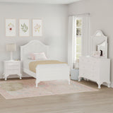 Jesse White 4-Piece Twin Panel Bedroom Set - Ornate Home