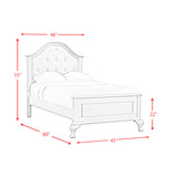 Jesse White 4-Piece Twin Panel Bedroom Set - Ornate Home