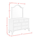 Jesse White 5-Piece Full Panel Bedroom Set - Ornate Home