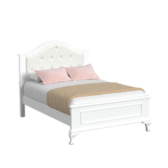 Jesse White Full Panel Bed - Ornate Home