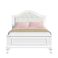 Jesse White Full Panel Bed - Ornate Home