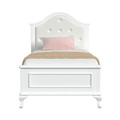 Jesse White Twin Panel Bed - Ornate Home