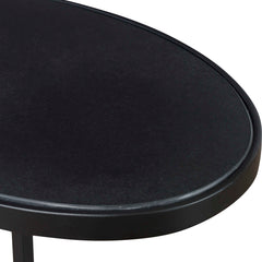 Jessenia Black Marble Accent Table - Ornate Home