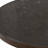 Jessenia Gold/Gray Stone Accent Table - Ornate Home