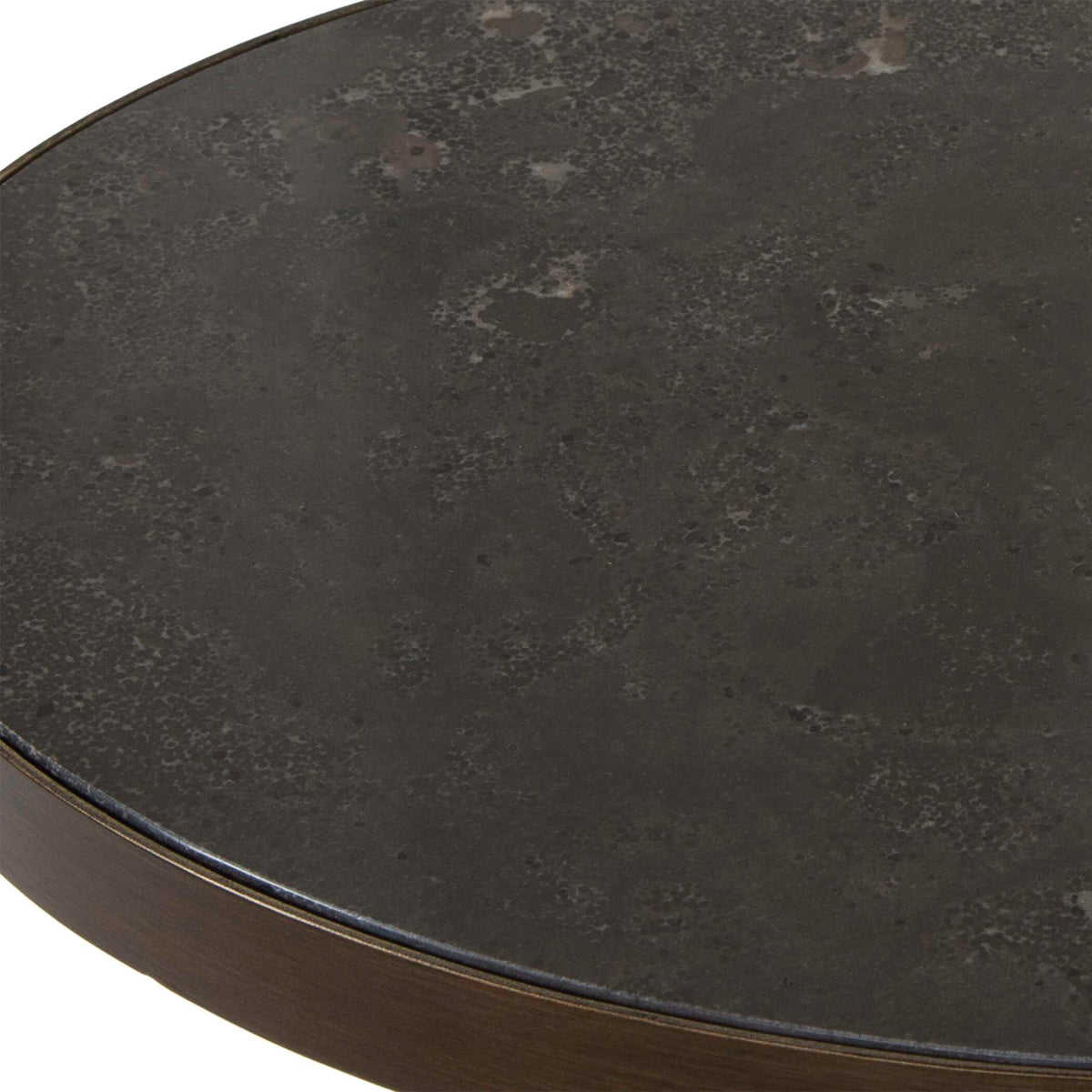 Jessenia Gold/Gray Stone Accent Table - Ornate Home