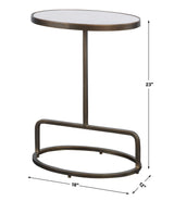 Jessenia White Marble Accent Table - Ornate Home