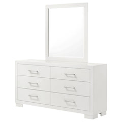 Jessica Snow White Dresser and Mirror - Ornate Home