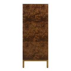 Jethro Woodtone Burl 2 Door Cabinet - Ornate Home