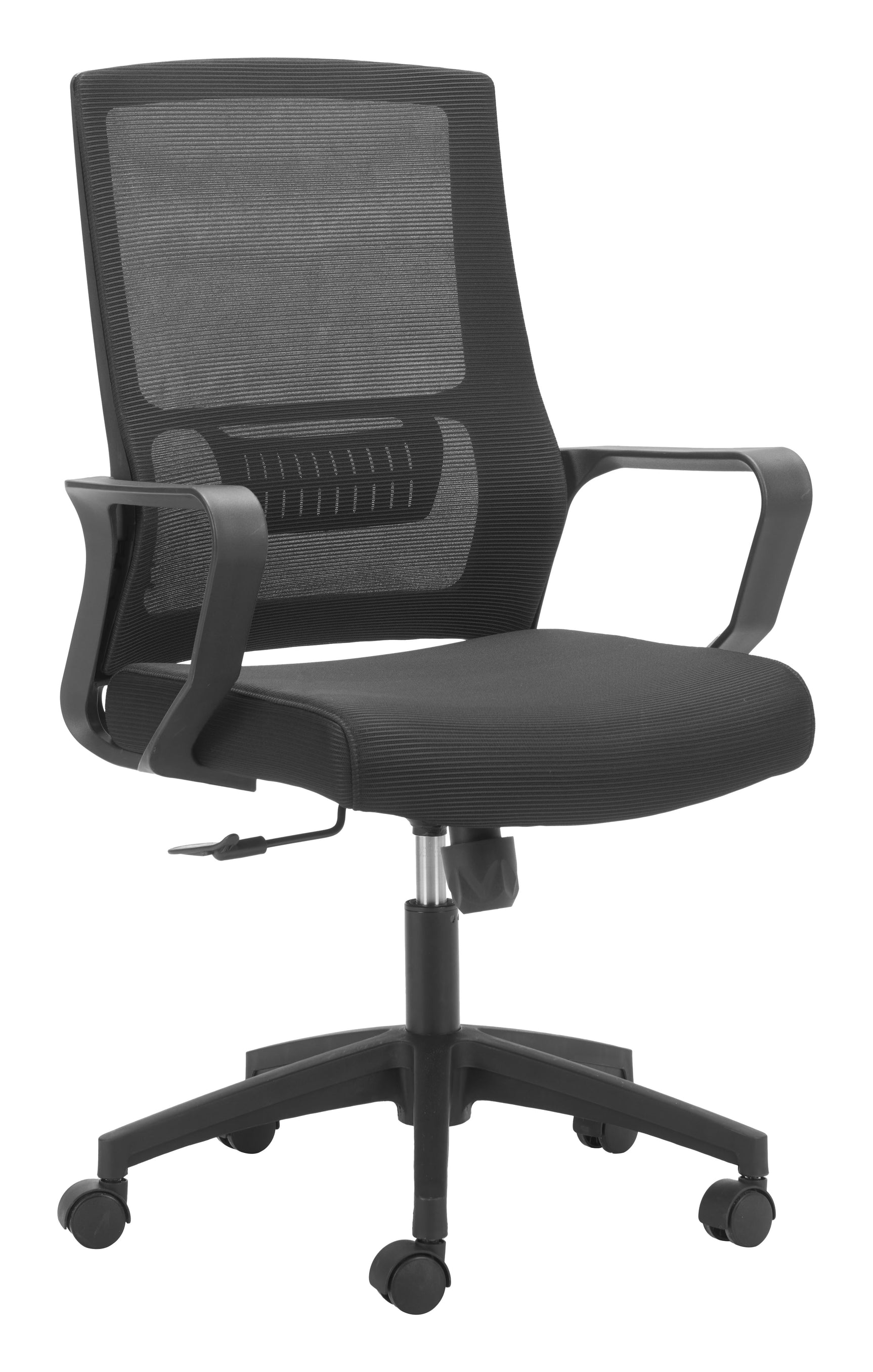 Jett Black Low Back Office Chair - Ornate Home