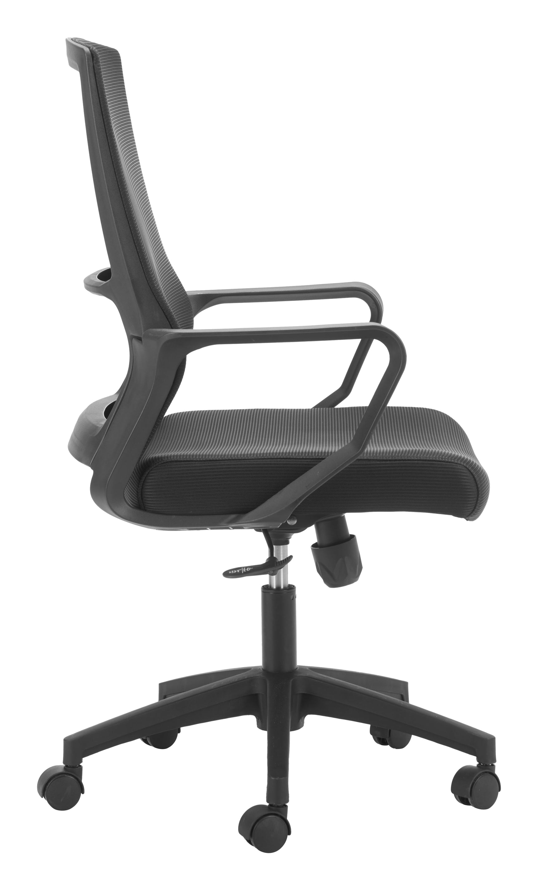 Jett Black Low Back Office Chair - Ornate Home