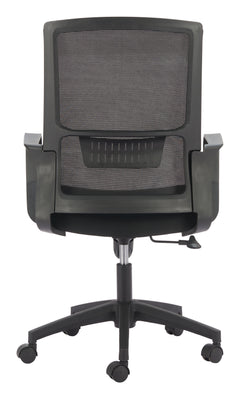 Jett Black Low Back Office Chair - Ornate Home