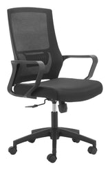 Jett Black Low Back Office Chair - Ornate Home