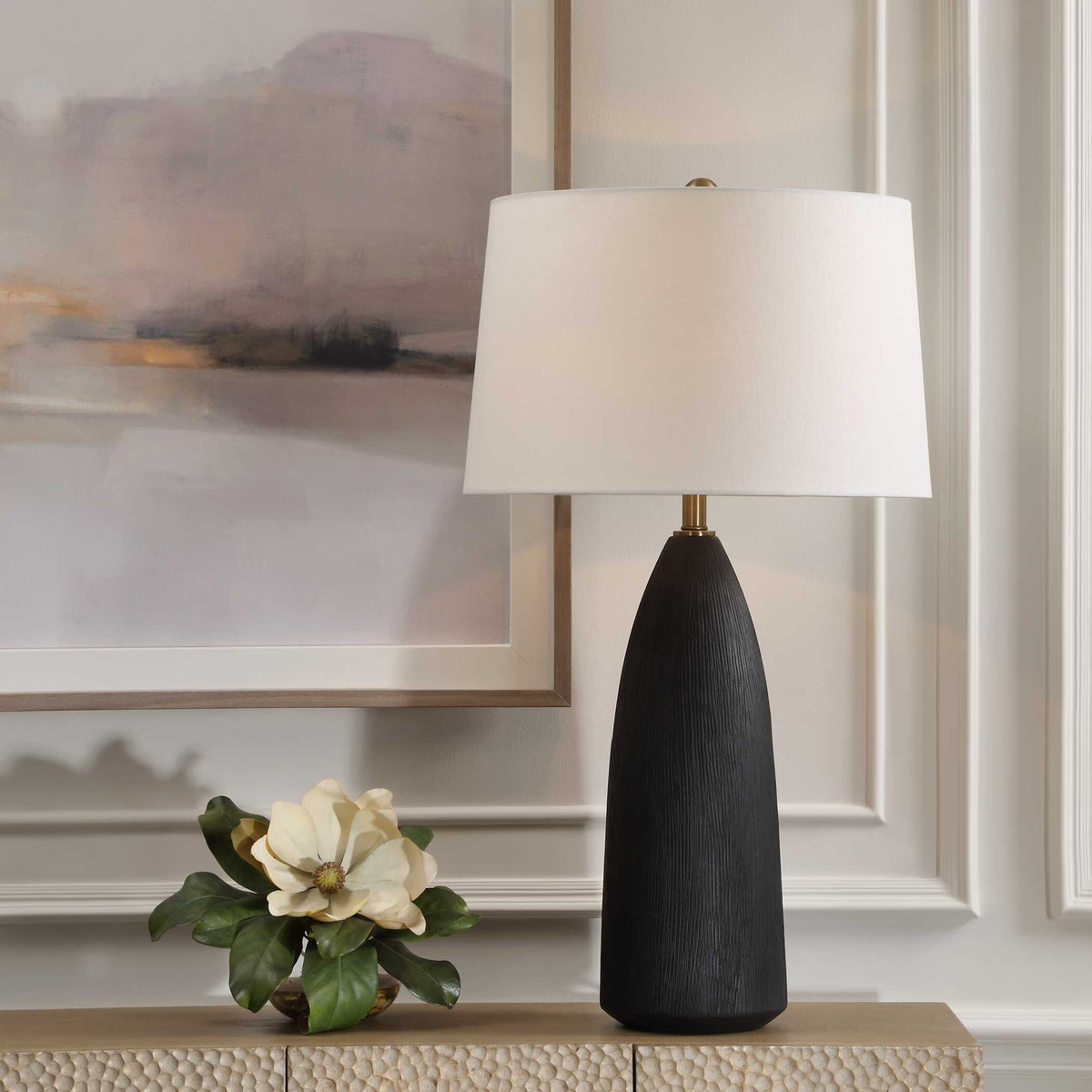 Jett Black Table Lamp - Ornate Home