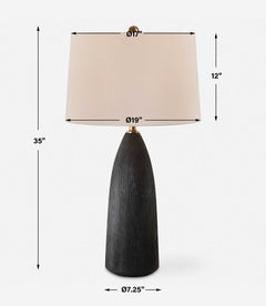 Jett Black Table Lamp - Ornate Home
