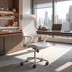Jett Light Gray High Back Office Chair - Ornate Home