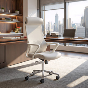 Jett Light Gray High Back Office Chair - Ornate Home