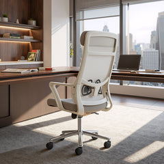 Jett Light Gray High Back Office Chair - Ornate Home