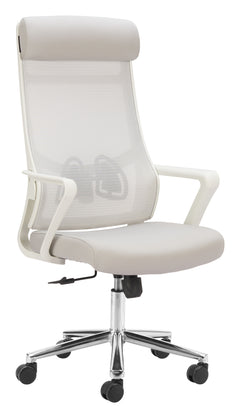 Jett Light Gray High Back Office Chair - Ornate Home