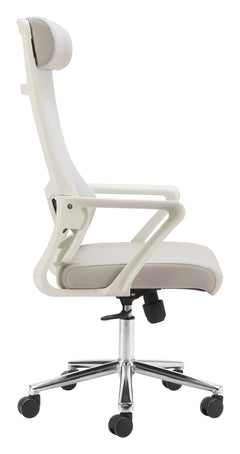Jett Light Gray High Back Office Chair - Ornate Home