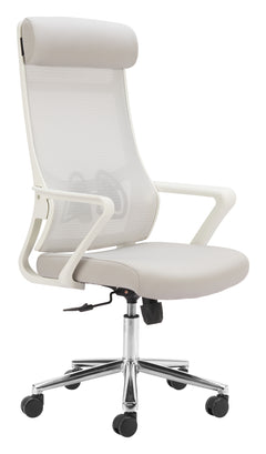 Jett Light Gray High Back Office Chair - Ornate Home