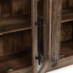 Jett Natural 4 Door Cabinet - Ornate Home
