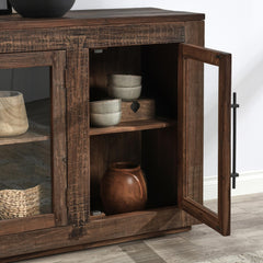 Jett Natural 4 Door Cabinet - Ornate Home