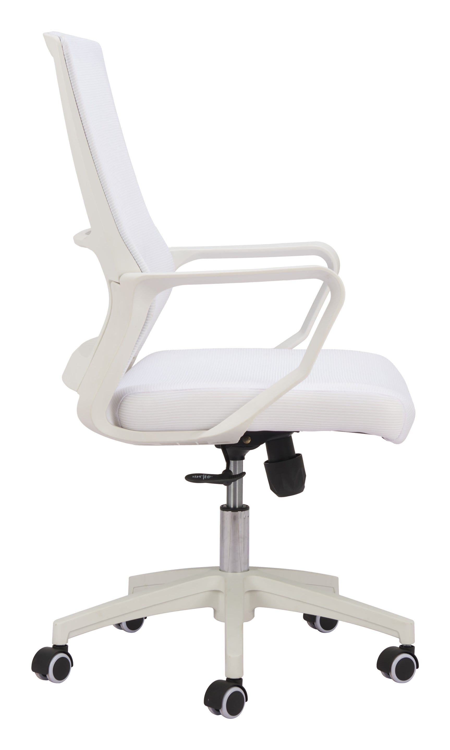 Jett White Low Back Office Chair - Ornate Home