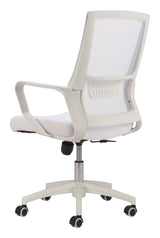 Jett White Low Back Office Chair - Ornate Home
