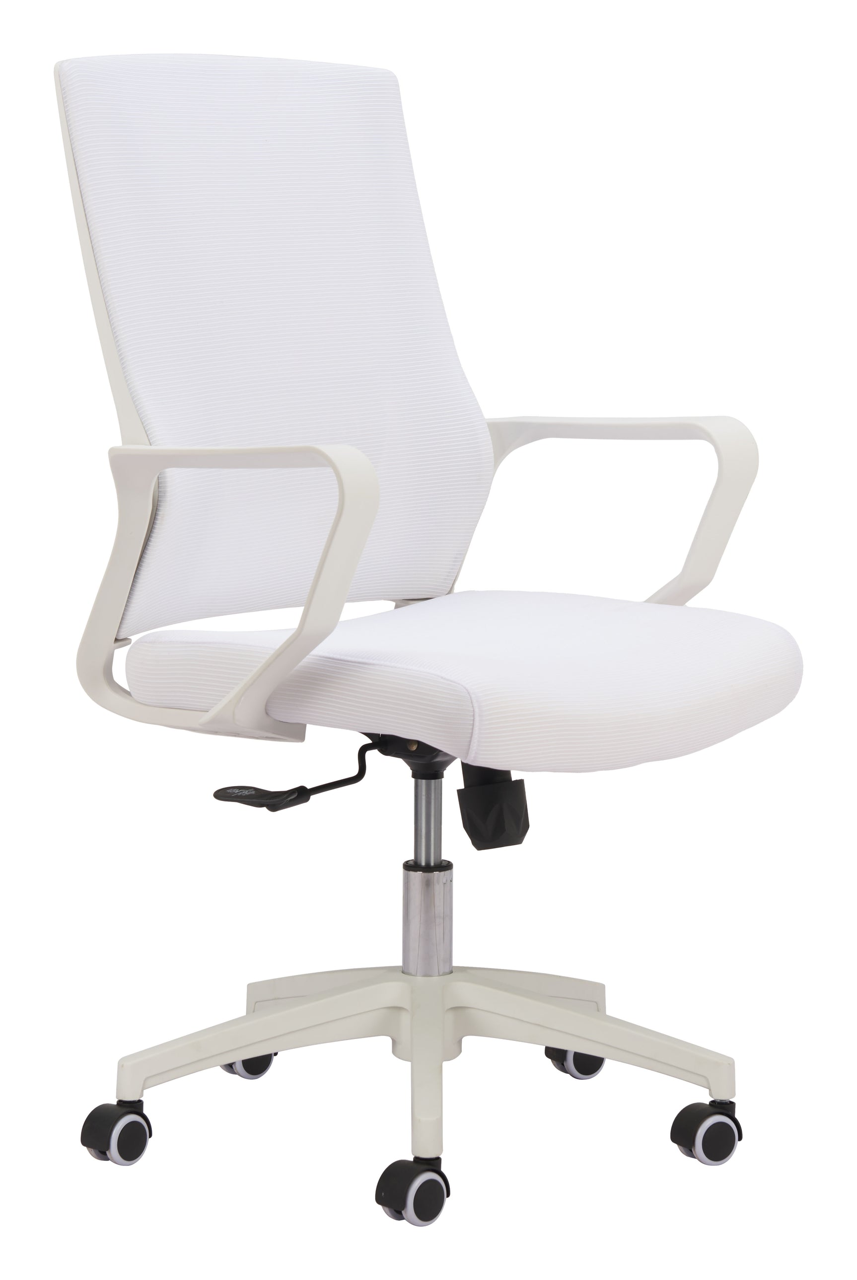 Jett White Low Back Office Chair - Ornate Home