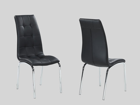 Jetta Black Dining Chair (Set of 2) - Ornate Home