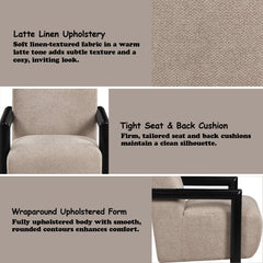 Jetta Latte/Black Accent Chair - Ornate Home