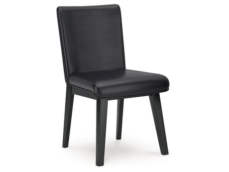 Jettaya Black Dining Side Chair (Set of 2) - Ornate Home