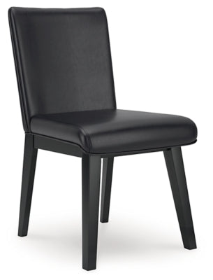 Jettaya Black Dining Side Chair (Set of 2) - Ornate Home