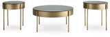 Jettaya Brushed Brass 3pc Coffee Table Set (Online Special Price) - Ornate Home